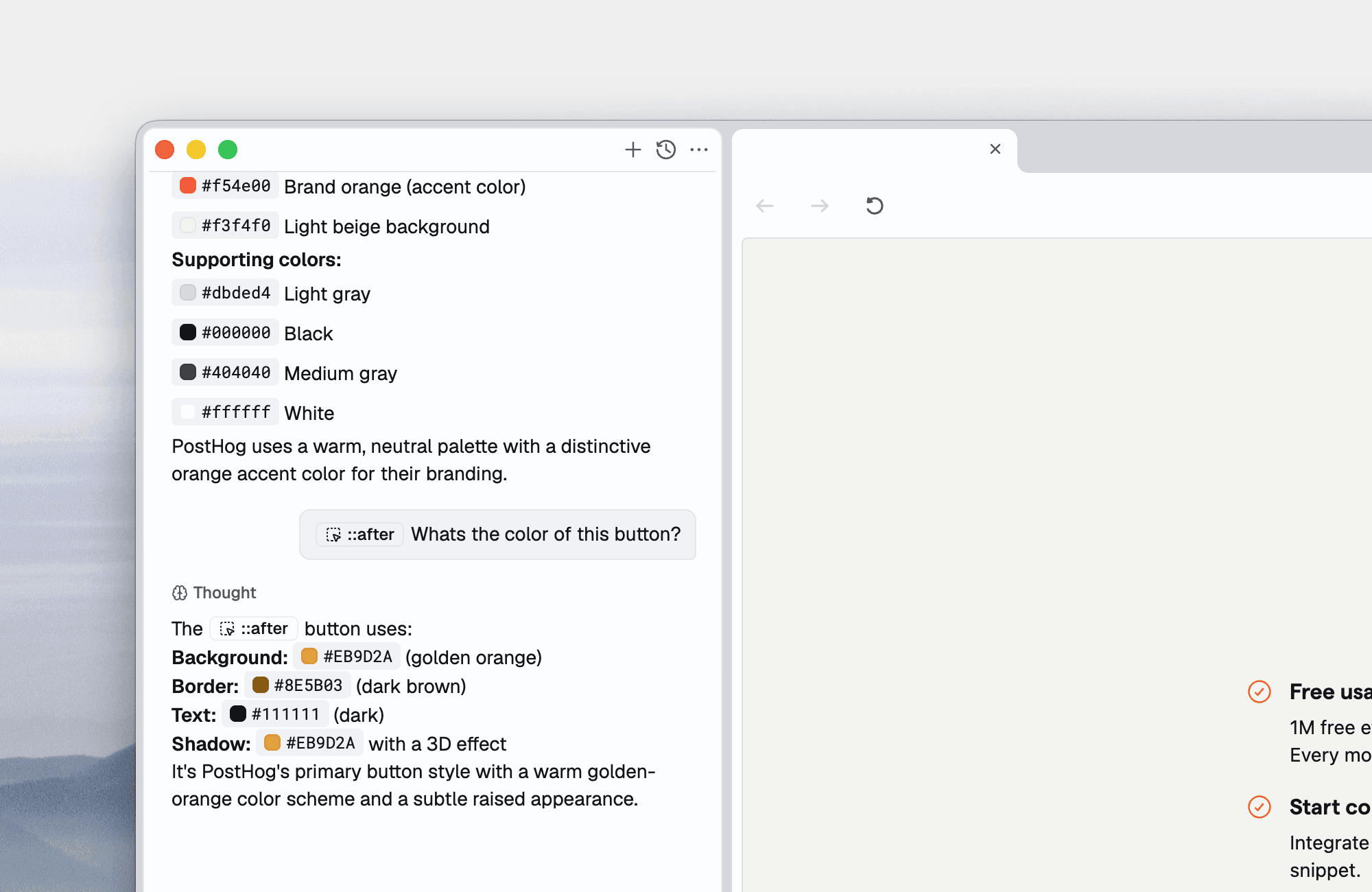 Reverse engineering tools extracting styles from websites